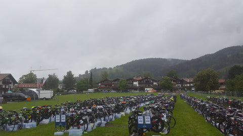 Wechselzone beim Schliersee Alpen Triathlon