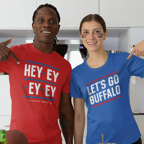 Hey-ey-ey-ey Let's Go Buffalo T-shirt | Football | Shout song | GO BILLS