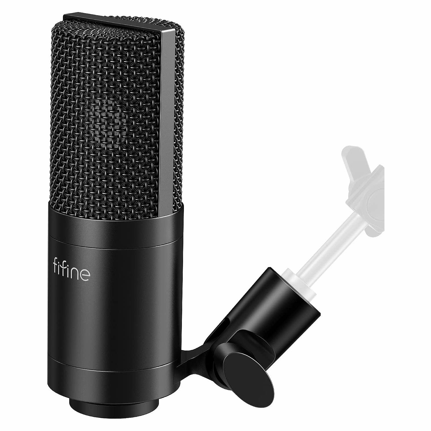 FIFINE K670/670B USB Mic with A Live Monitoring Jack for Streaming Podcasting On Mac/Windows, US / Black