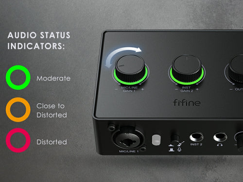 Volume Dial & Indicators of FIFINE SC1.jpg__PID:f1181f31-a0f5-40ba-a5d9-6517827d4049