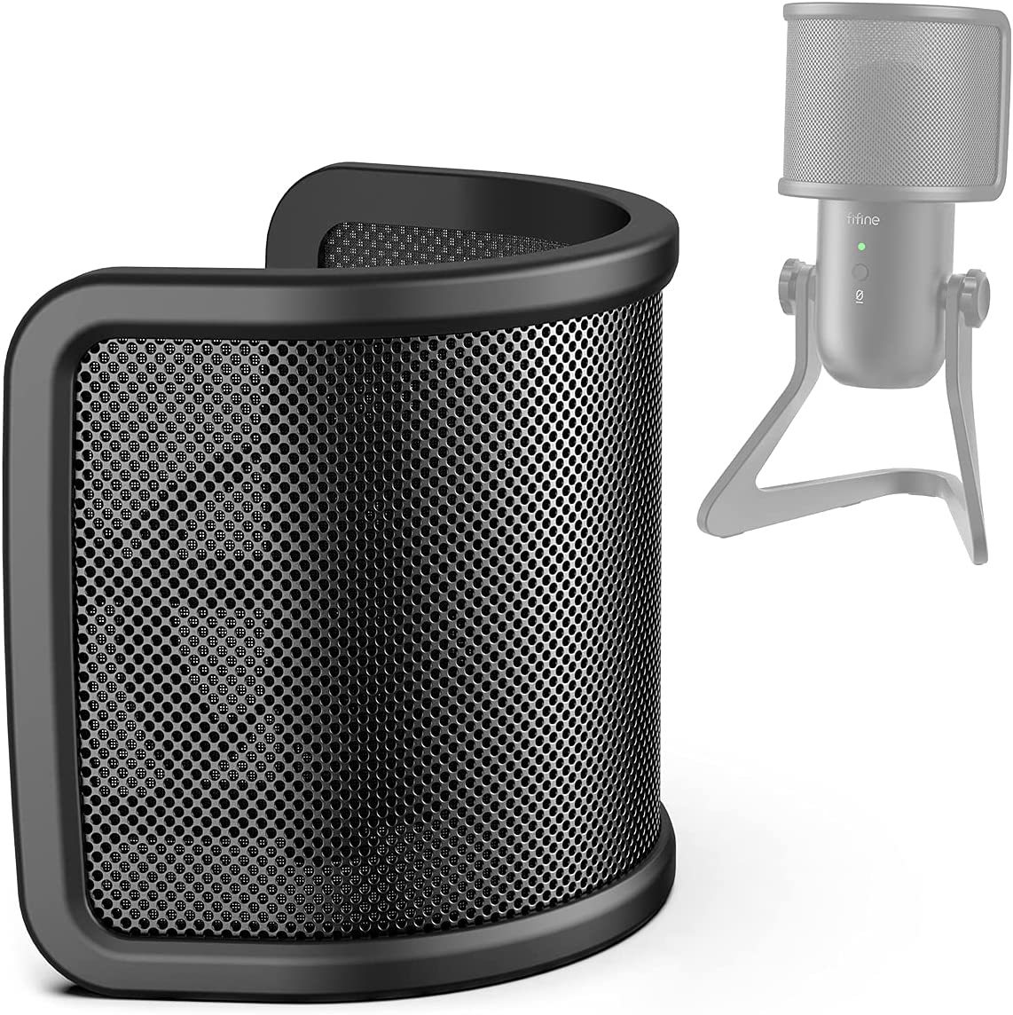 Geekria for Creators Support de microphone télescopique à col de cygne avec  bras flexible compatible avec Shure Sm58, ATH ATR2100, FIFINE K668 Support