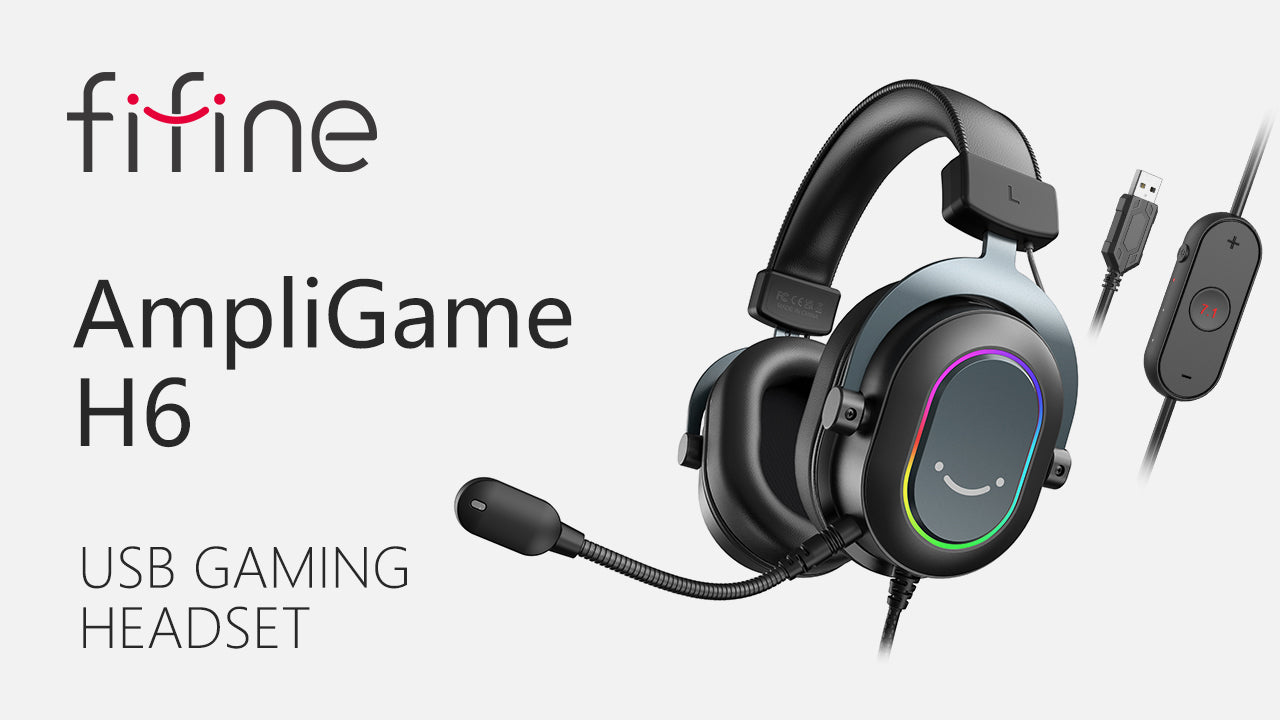 Fifine h6 headset. Наушники фифайн h6. Gaming Headset ampligame h6. Фифайн наушники. Фифайн ам8 против фифайн а6м.