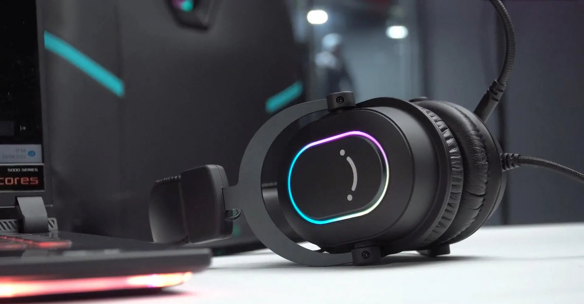 FIFINE AmpliGame H6 USB Headset for PC Gaming with RGB, In-line Contro