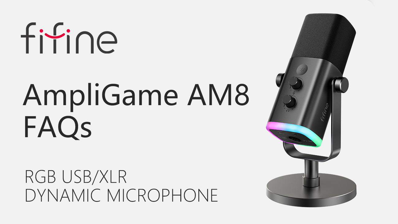 Micrófono Fifine AmpliGame A8V RGB 