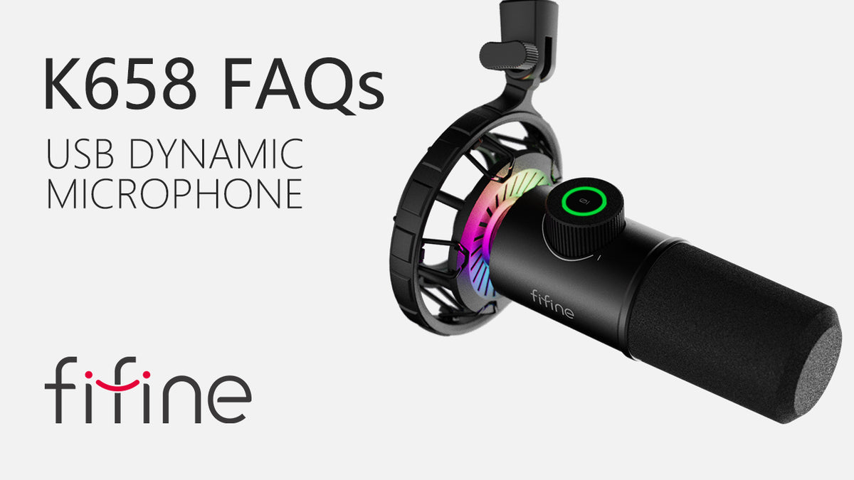 Tutorial] of How to Setup FIFINE K688 USB XLR Dynamic Microphone with A  Boom Arm on Windows and Mac 