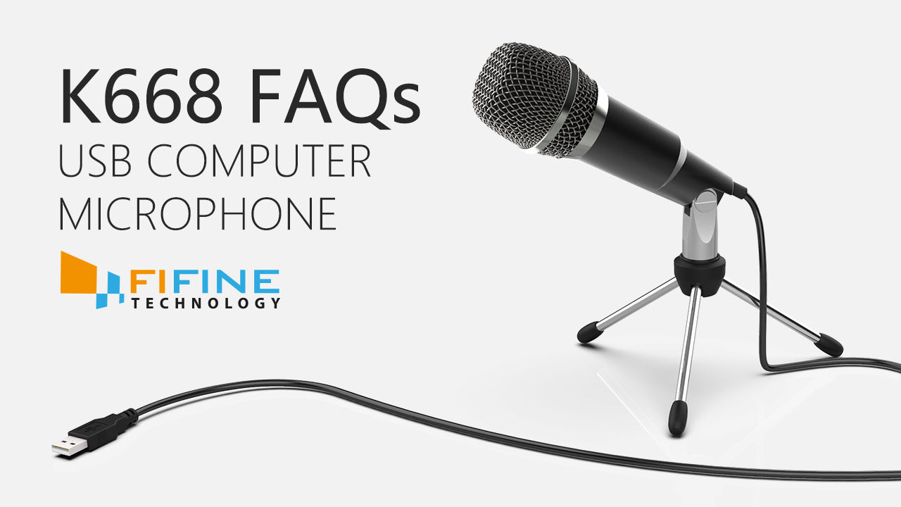 Tutorial] of How to Setup FIFINE K688 USB XLR Dynamic Microphone with A  Boom Arm on Windows and Mac 