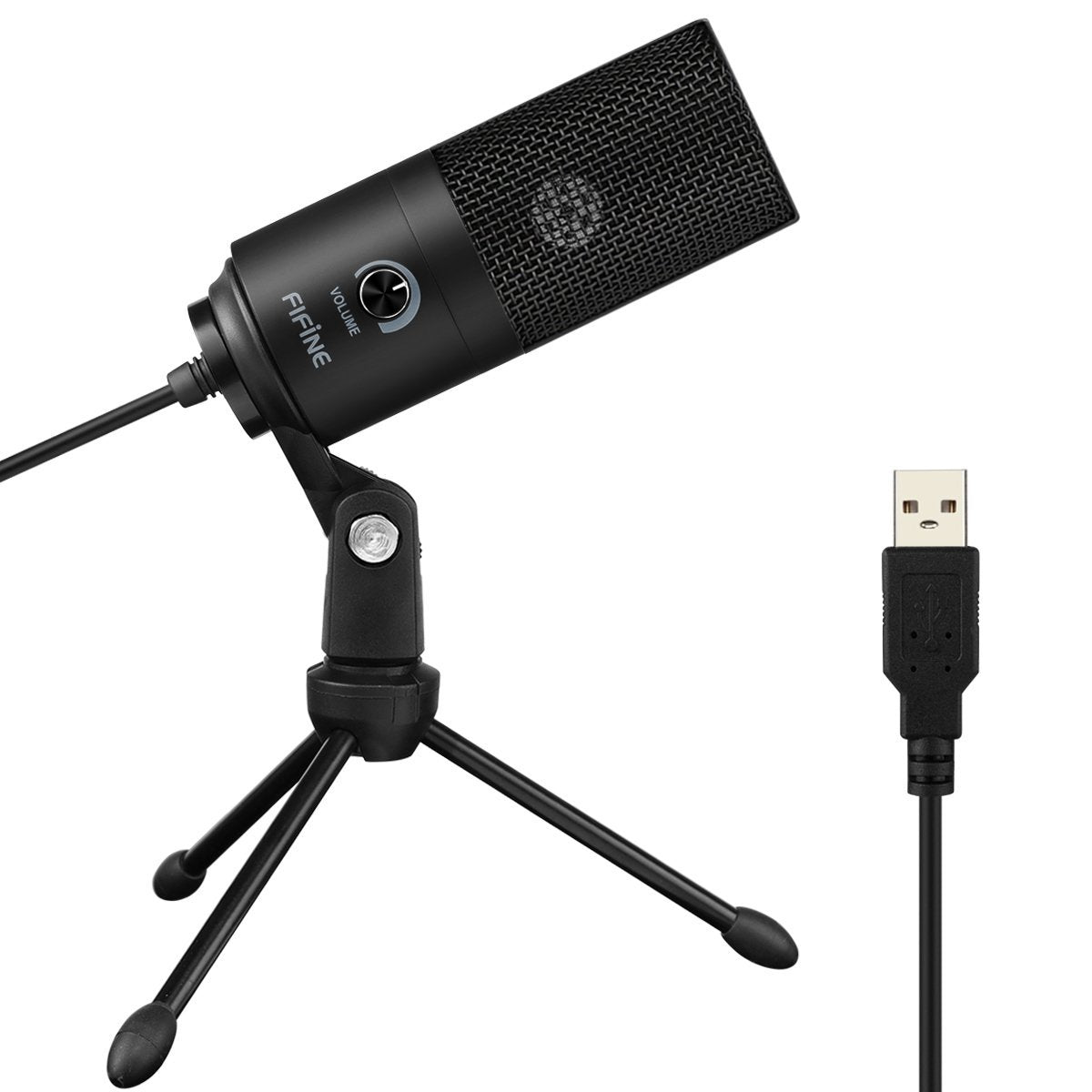 FIFINE K669 USB Microphone with Volume Dial for Streaming, Vocal