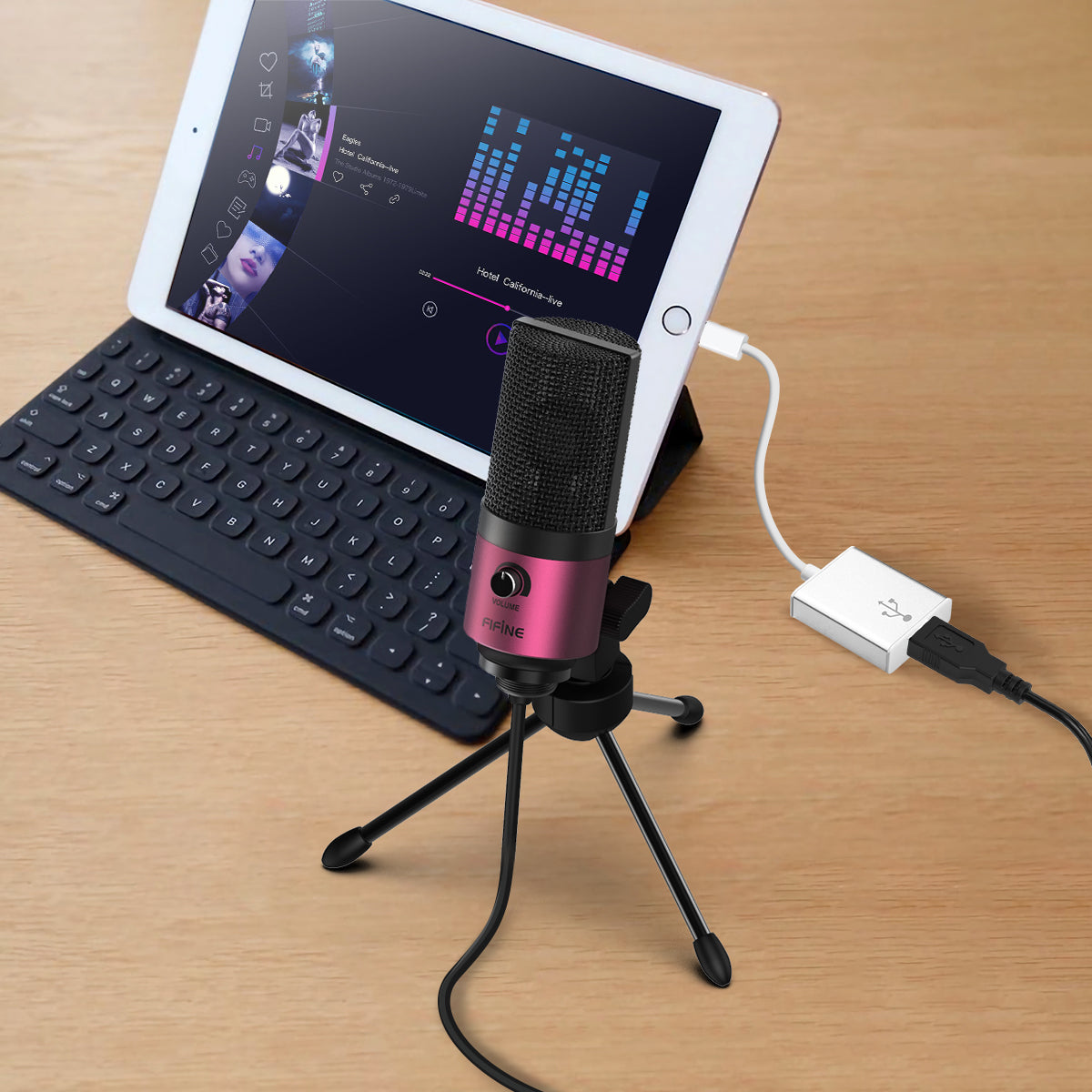 Fifine USB Microphone with Volume Control-669