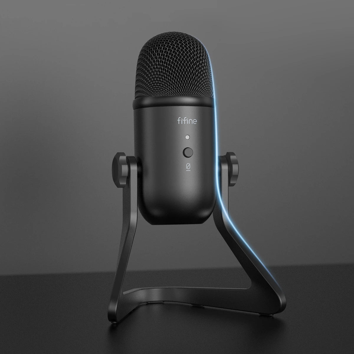 FIFINE K678 Studio USB Mic with A Live Monitoring, Gain Controls, A Mute  Button for Podcasting