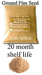 flax usa/stober farms organic golden flax cold milled golden flax seed