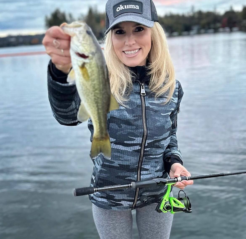 Fishing bass with Kelly Hollingsworth