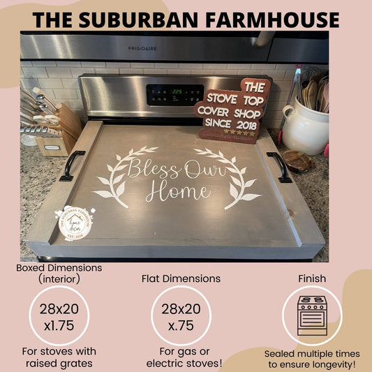 Stove Top Cover (Gas or Electric) – The Suburban Farmhouse LLC