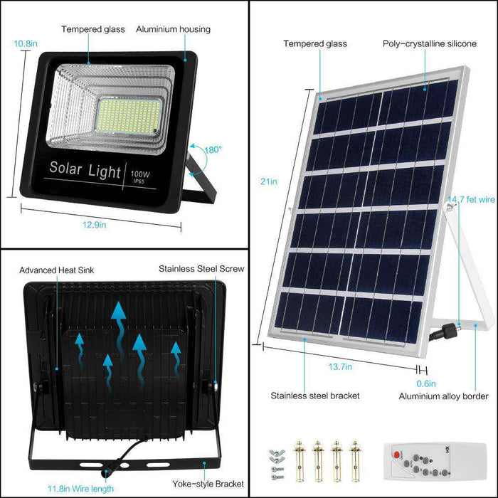 Solar Flood Lights 100w