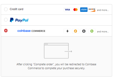 Pick coinbase commerce to shop with cryptocurrency for your gear at HikingDogCo