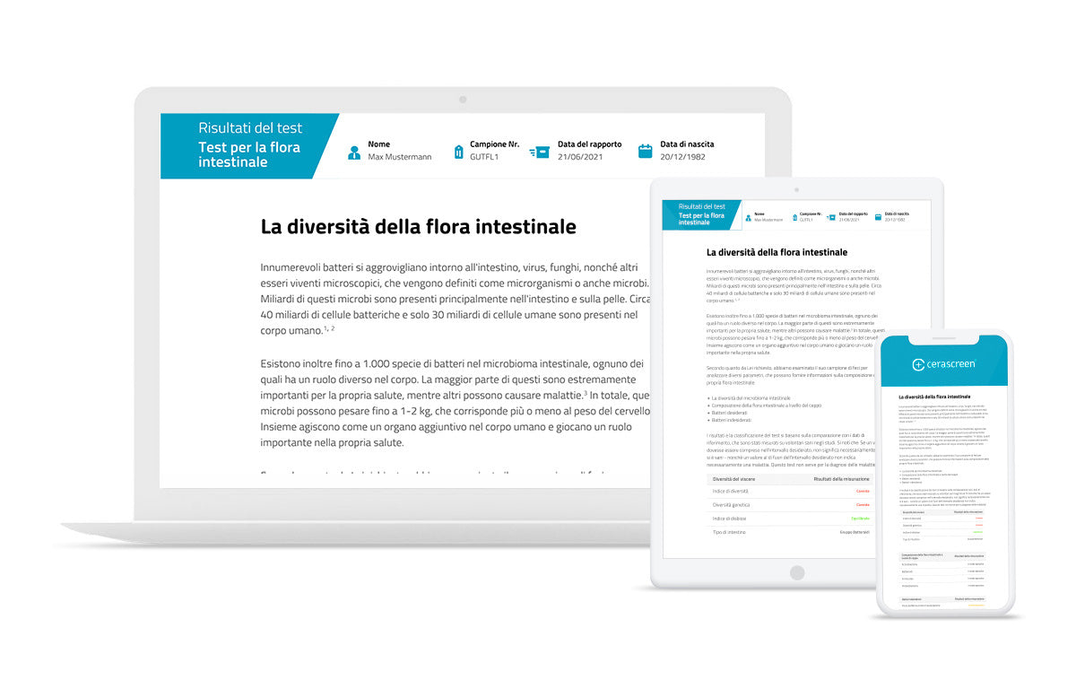 Risultati Test Microbiota Intestinale