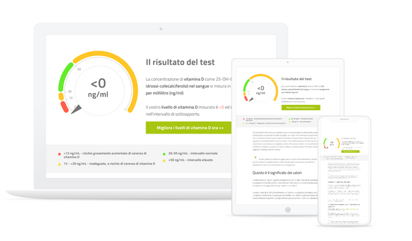 Risultati Set di vitamina D: 2 x test + integratore