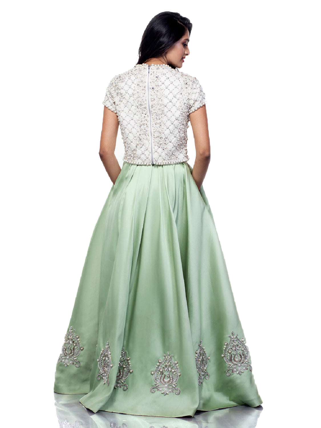 Margarite Crop Top and Skirt – Monisha Jaising