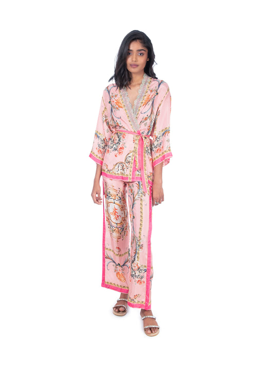 Printed Straight Ladies Cotton Jacket Kurti Pant Set, Size: M-XXL at Rs  500/set in Jaipur
