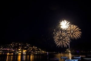 Fireworks at Dartmoor Royal Regatta