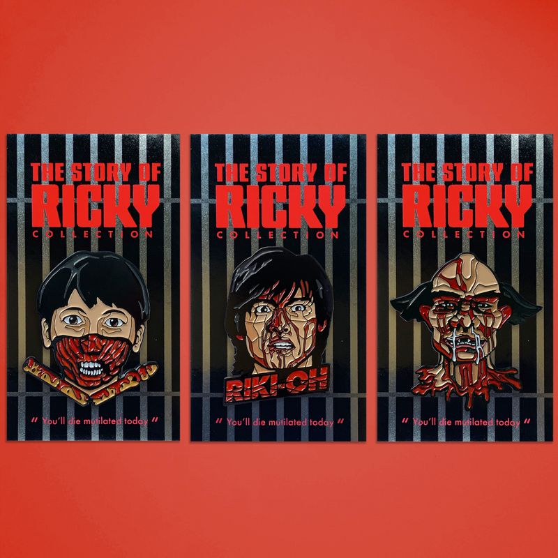 Riki Oh The Story Of Ricky 3 Pin Pack Cult Legacy