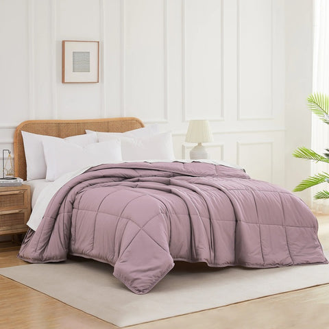 A lavender Vilano down alternative comforter from Southshore Fine Linens.