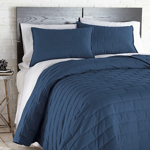 blue quilt set
