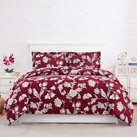 Southshore Fine Linens Early Spring Set in Red