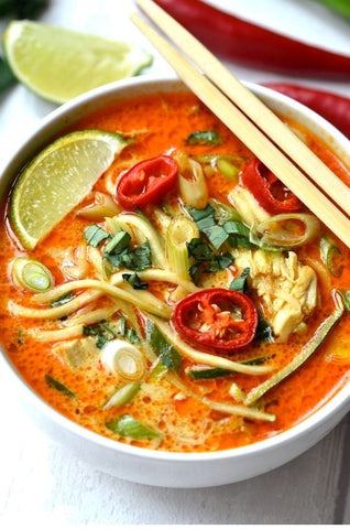 Homemade Thai Curry Noodle Soup