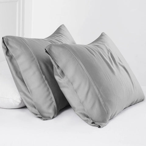 Gray bamboo pillowcases from Southshore Fine Linens.