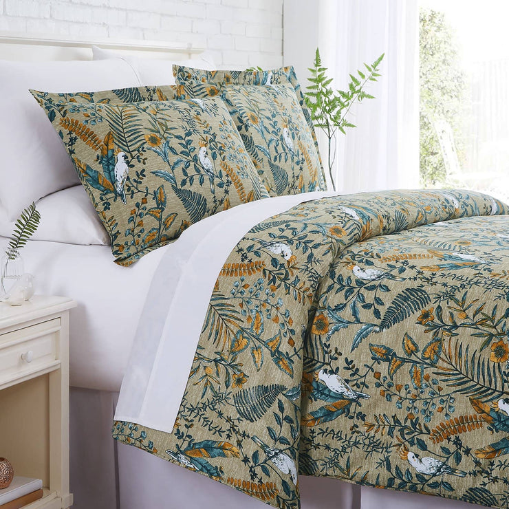 LV Inspired Print Duvet With 2 Free Pillow Cases - Blue