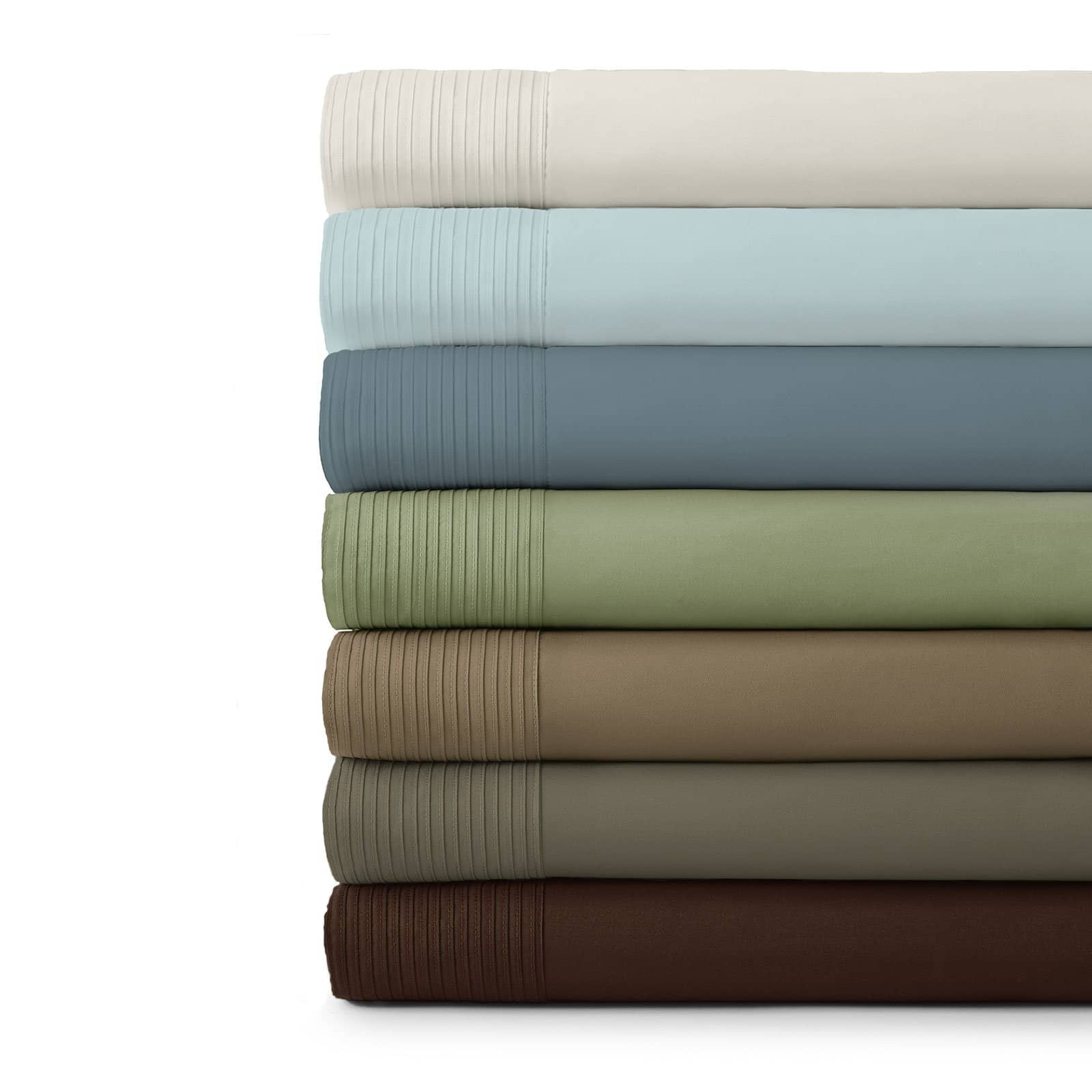 Vilano Extra Deep Pocket Pleated Sheet Set in Earth Tones - Southshore Fine Linens product image