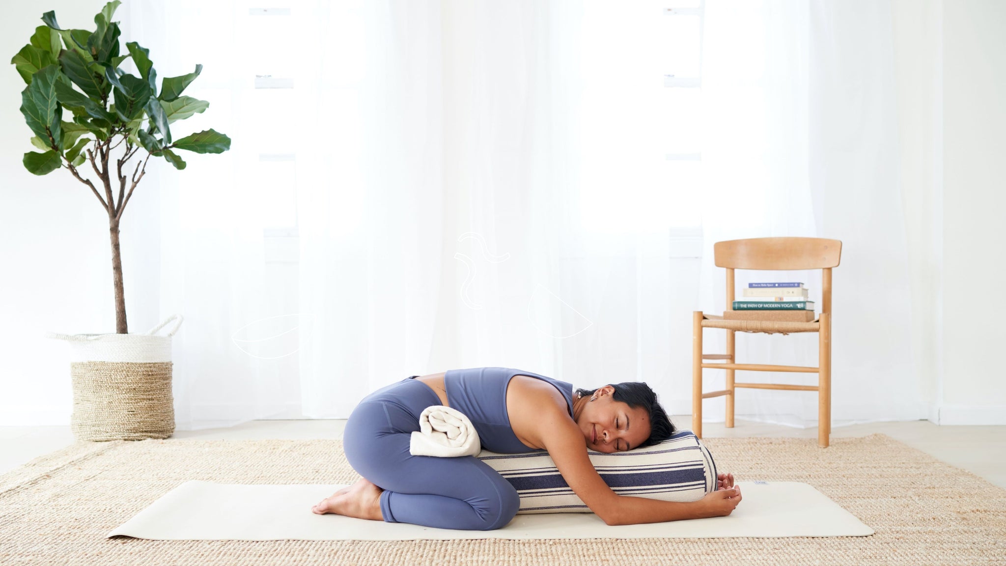 woman doing yoga pose