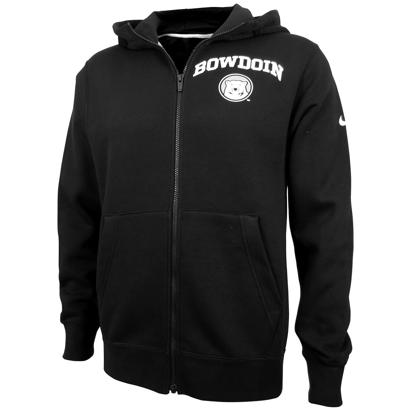 Club Fleece Full-Zip Hoodie with Bowdoin & Medallion from Nike – The  Bowdoin Store