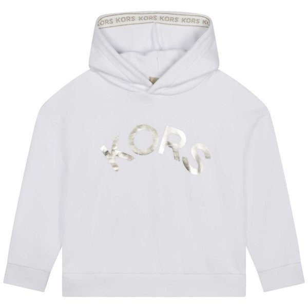 Michael Kors Kors Metalic Hoodie- White – JellyBeanz Kids