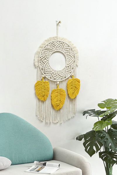 Hand-Woven Fringe Wall Hanging