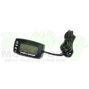 Tachometer RPM Display and Hourmeter - Black Color - Bullfrog Motosport
