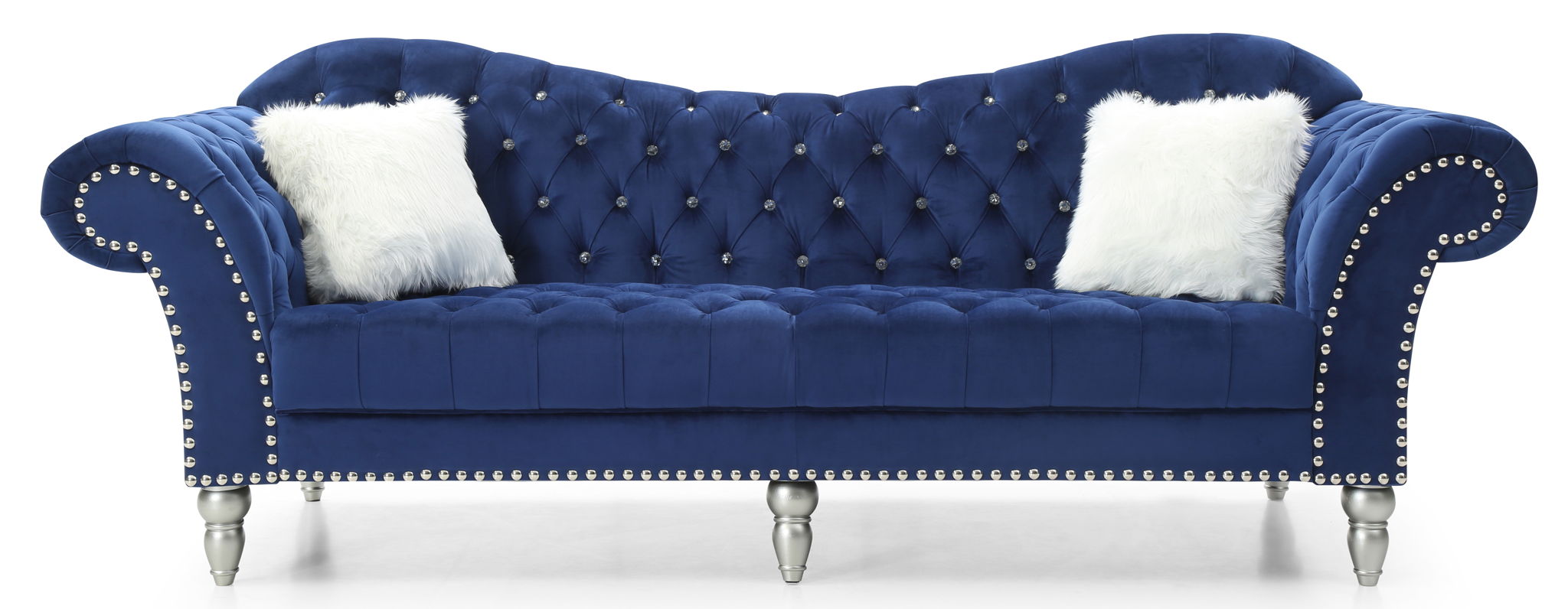 Wilshire Soft Velvet Upholstered Sofa