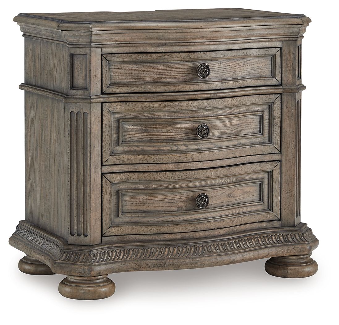 Light Brown Three - Drawer Night Stand by Ardenfield