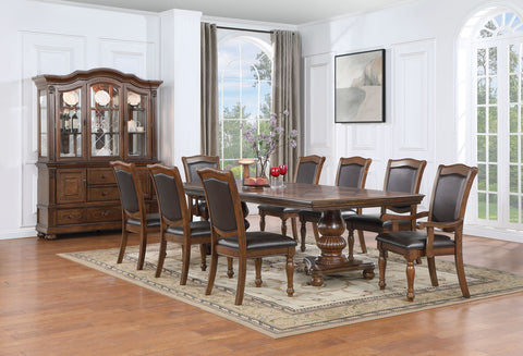 9 piece extendable dinining table set