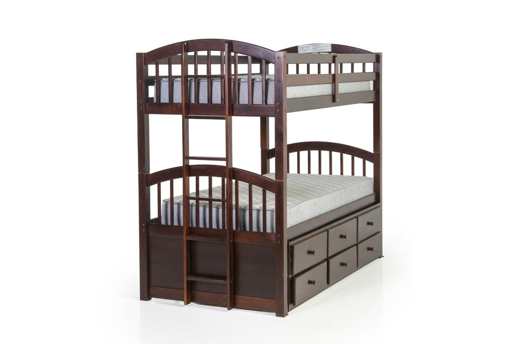 alimi twin over twin bunk bed