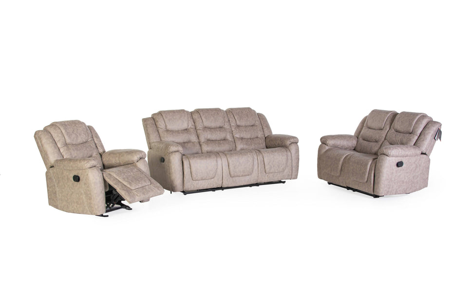 3pc Motion Living Room Set Sara Collection