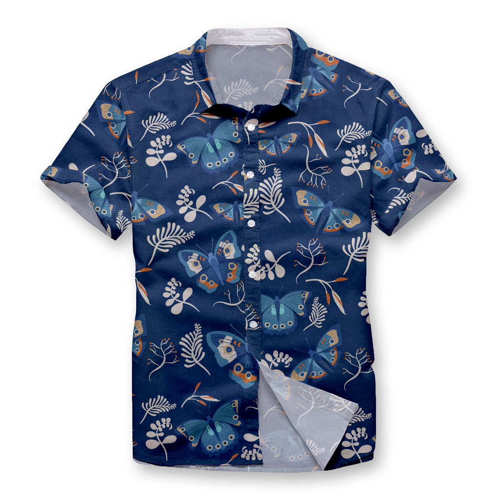 Butterflies Button Shirt – Polomano