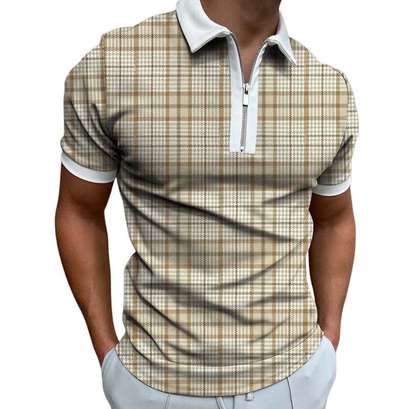 Casual Checkered Polo Shirt – Polomano