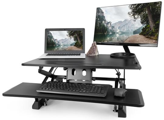 Vivo Small Height Adjustable Ergonomic Tabletop Sit Stand Desk W