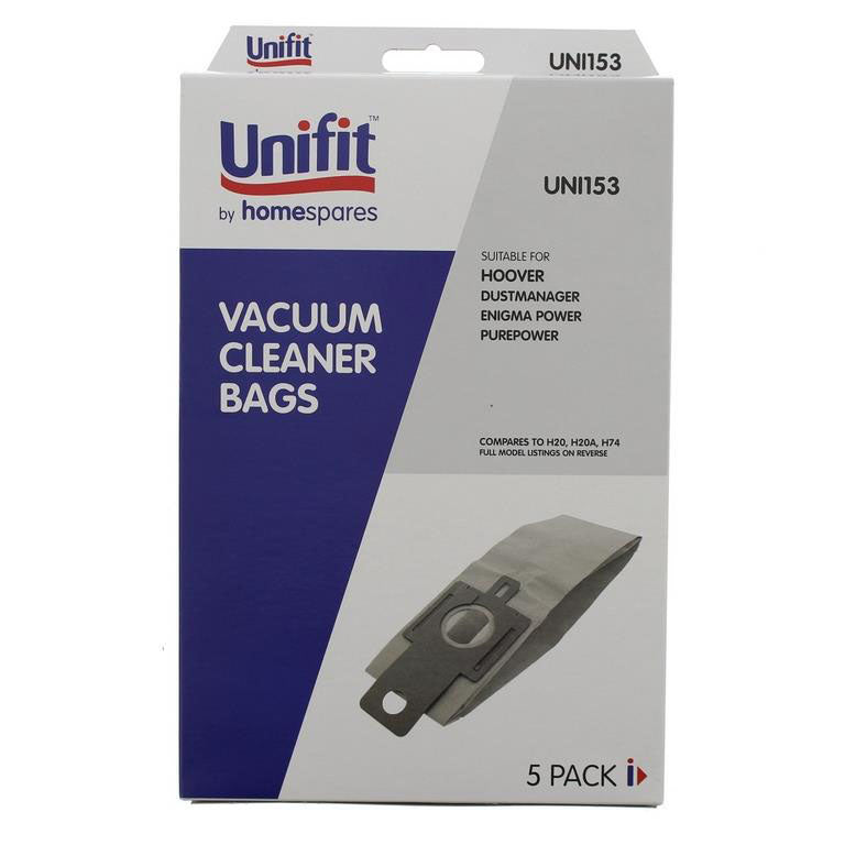 Unifit Vacuum Cleaner Bags Hoover Purepower 5 Pack - MX Wholesale UK