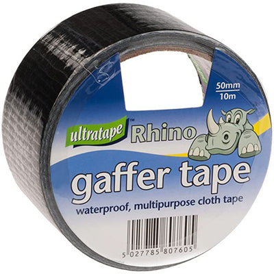 Duct Gaffer Waterproof Cloth Tape 50mm x 50m / 20m Silver Black White Ultra  Tape