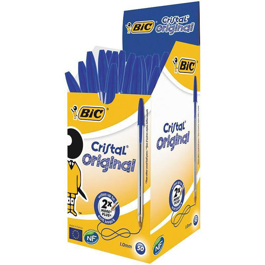 BiC Ballpoint Pen Cristal Original Fine Black 50 Pack Wholesale