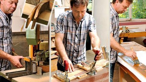 Palatina Werkstatt  Magnet-Messerblock mit Edelstahlsockel aus Fassdauben  von alten Weinfässern • Palatina Werkstatt