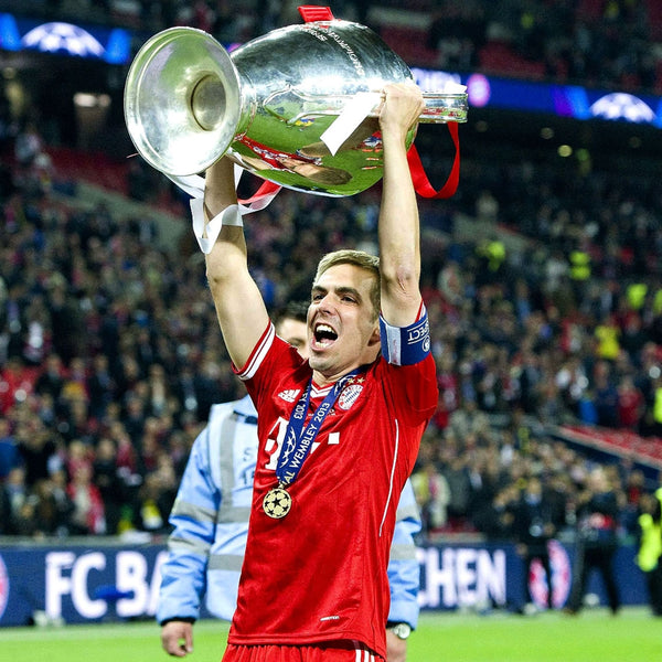 Philipp Lahm qui gagne la ligue des champions avec le Bayern Munich