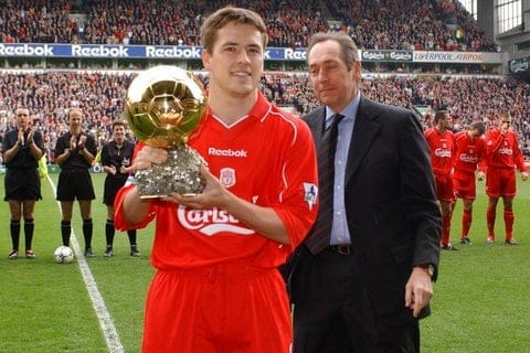 Michael Owen Liverpool FC Ballon d'Or anniversaire foot décembre